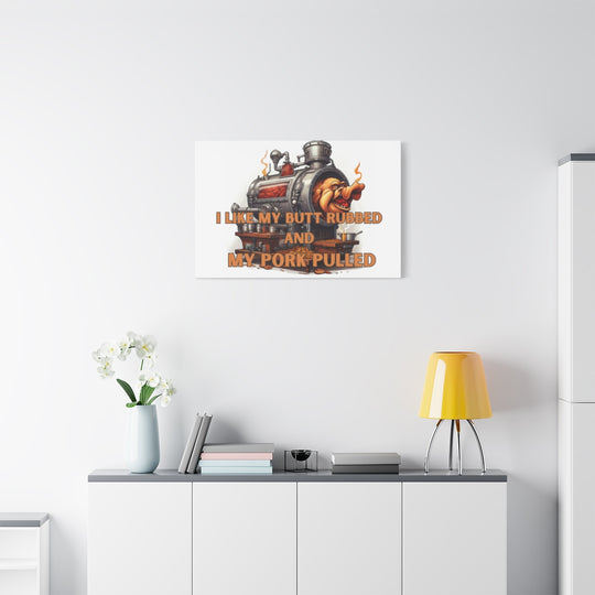 Funny BBQ Humor Canvas - Whimsical Kitchen Decor