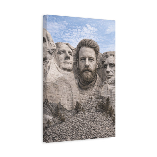 Custom Photo Canvas Print - Mount Rushmore Style Artwork
