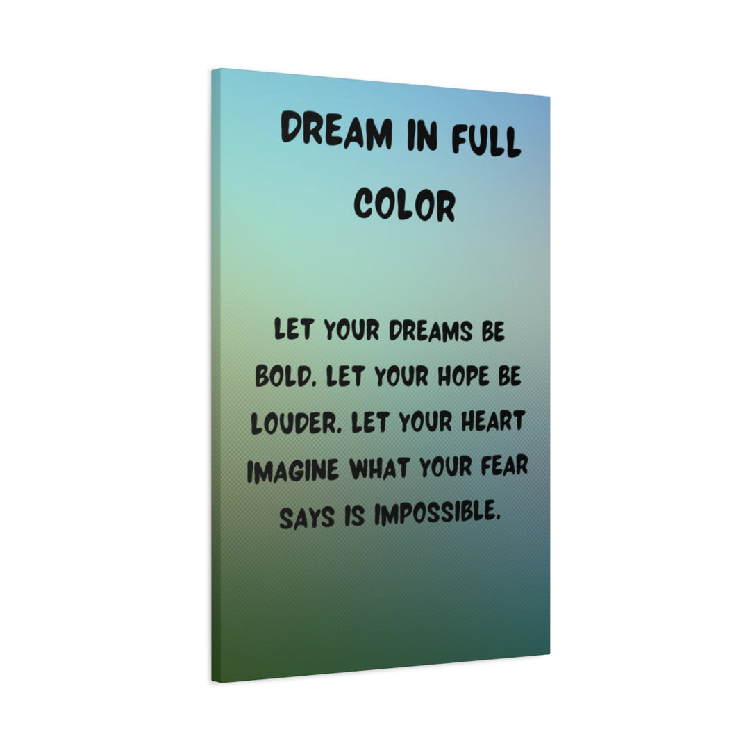Custom Artwork Canvas - Inspirational Quote Decor