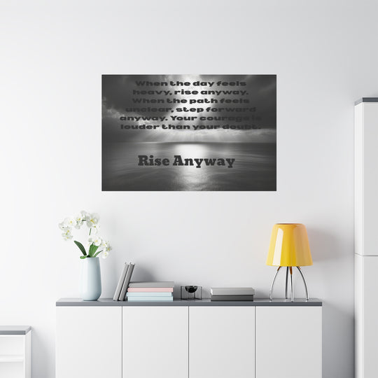 Inspirational Wall Art Canvas with Motivational Quote