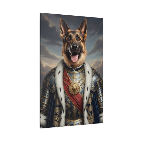 Regal Dog Canvas Art – Noble Pet Portrait