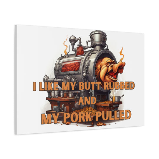Funny BBQ Humor Canvas - Whimsical Kitchen Decor