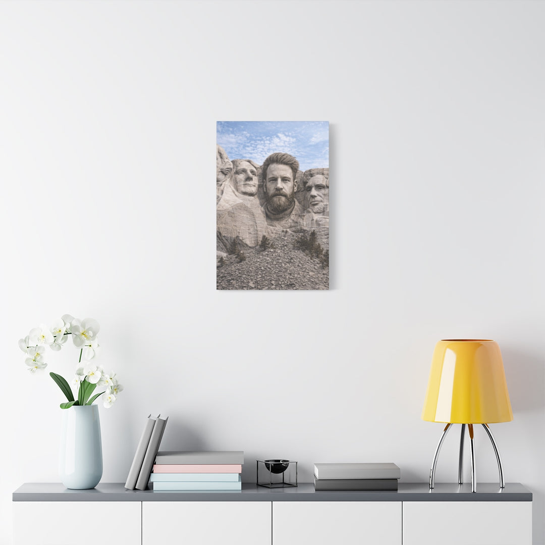 Custom Photo Canvas Print - Mount Rushmore Style Artwork