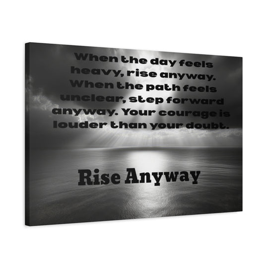 Inspirational Wall Art Canvas with Motivational Quote