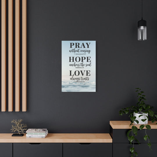 Christian Motivational Wall Art Canvas Print