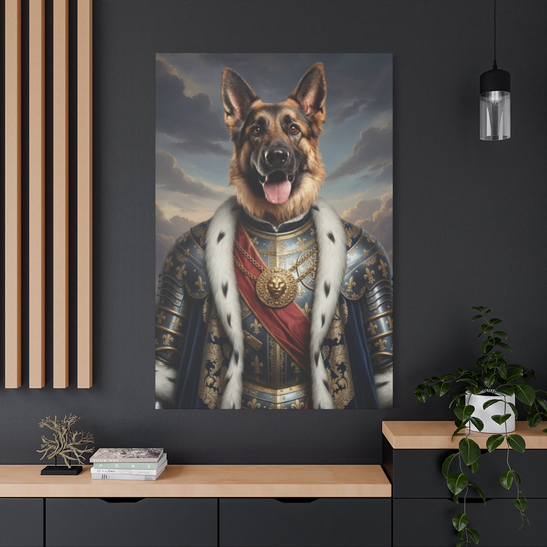 Regal Dog Canvas Art – Noble Pet Portrait