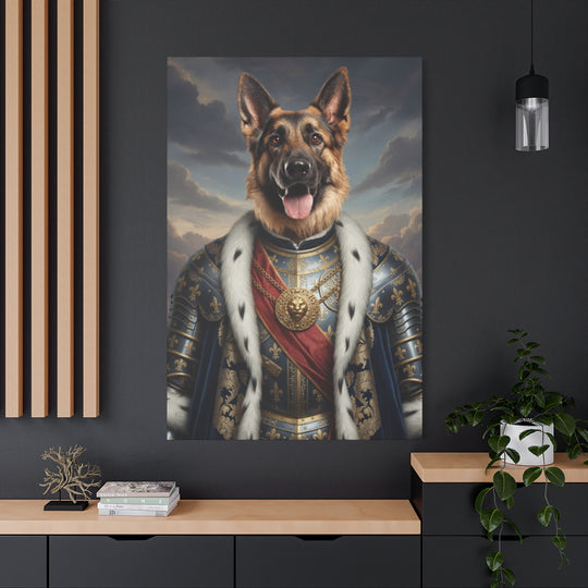 Regal Dog Canvas Art – Noble Pet Portrait