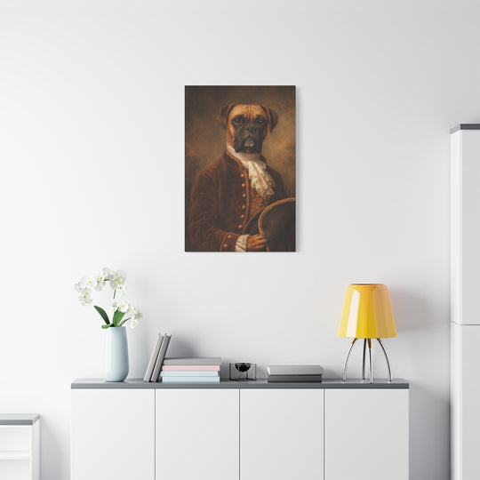 Regal Dog Portrait Canvas - Custom Pet Art Gift