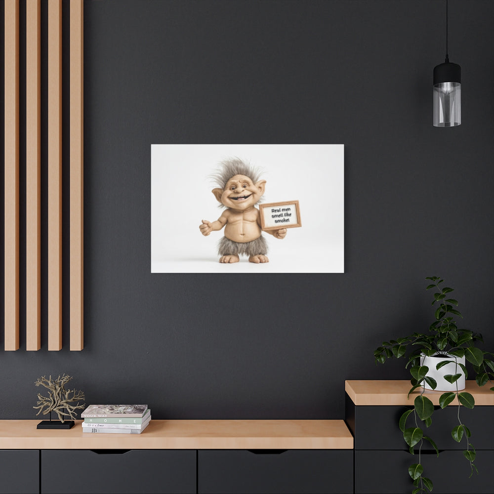 Funny Troll Art Print for Bachelor Pad