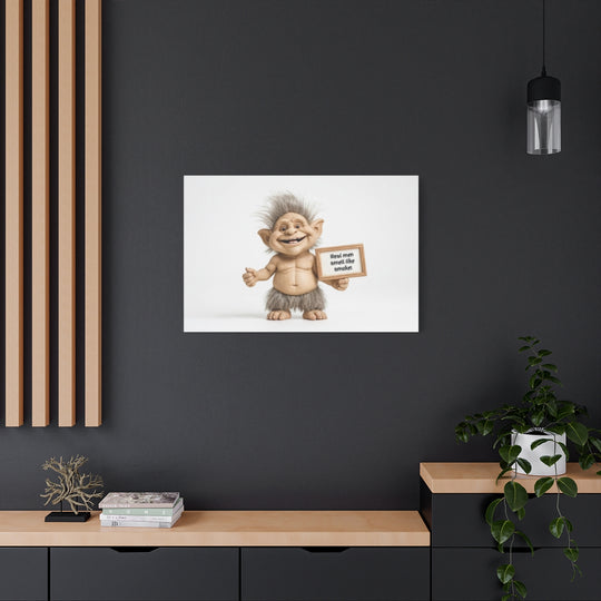 Funny Troll Art Print for Bachelor Pad