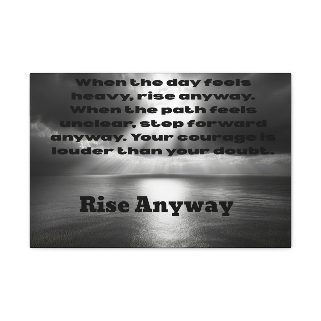 Inspirational Wall Art Canvas with Motivational Quote