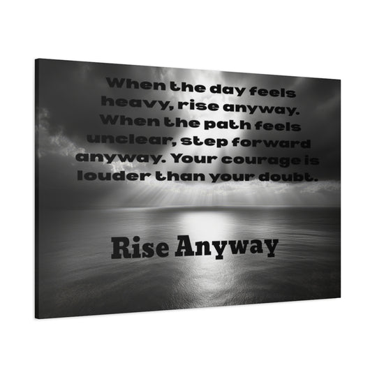 Inspirational Wall Art Canvas with Motivational Quote