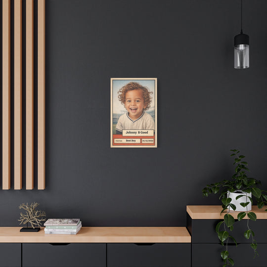 Custom Baseball Card Canvas - Personalized Sports Artwork 16x24