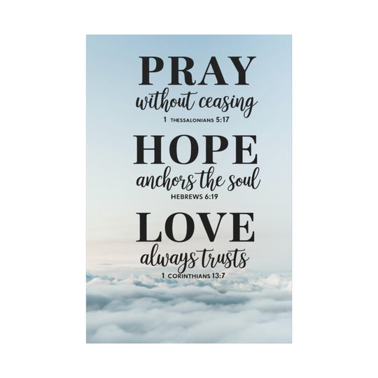 Christian Motivational Wall Art Canvas Print