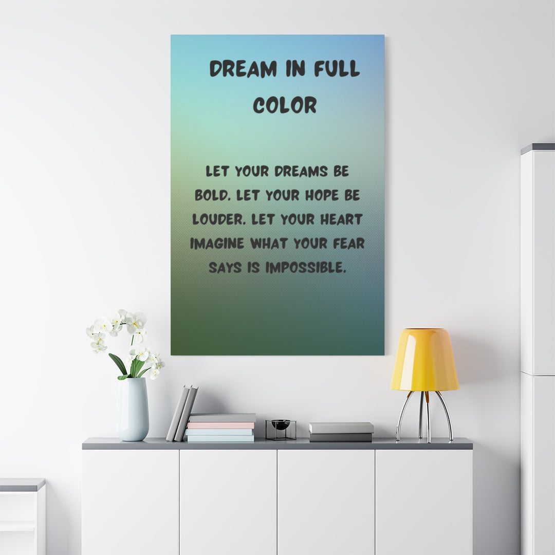 Custom Artwork Canvas - Inspirational Quote Decor