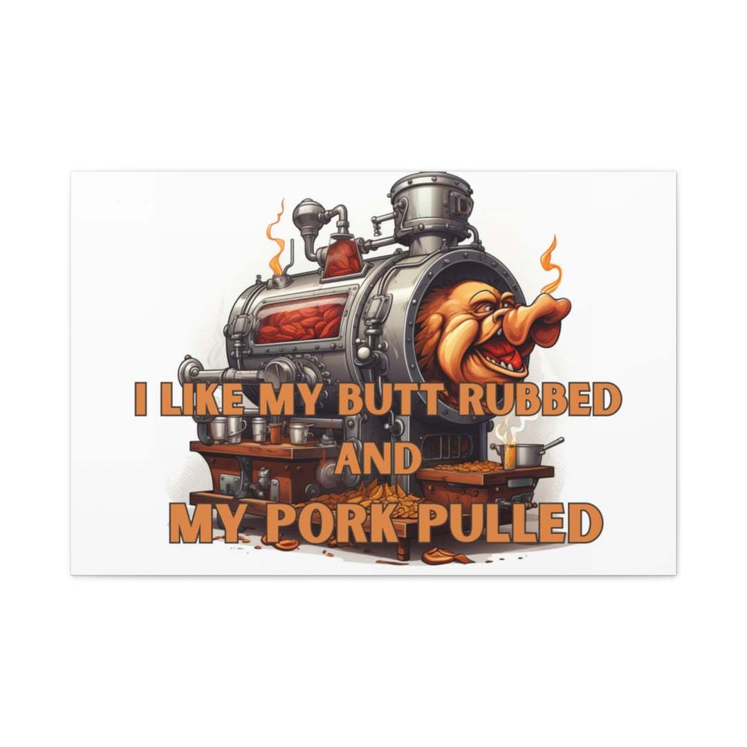 Funny BBQ Humor Canvas - Whimsical Kitchen Decor