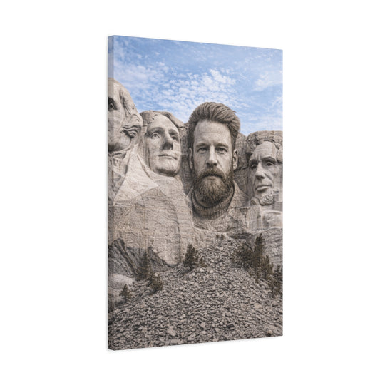 Custom Photo Canvas Print - Mount Rushmore Style Artwork