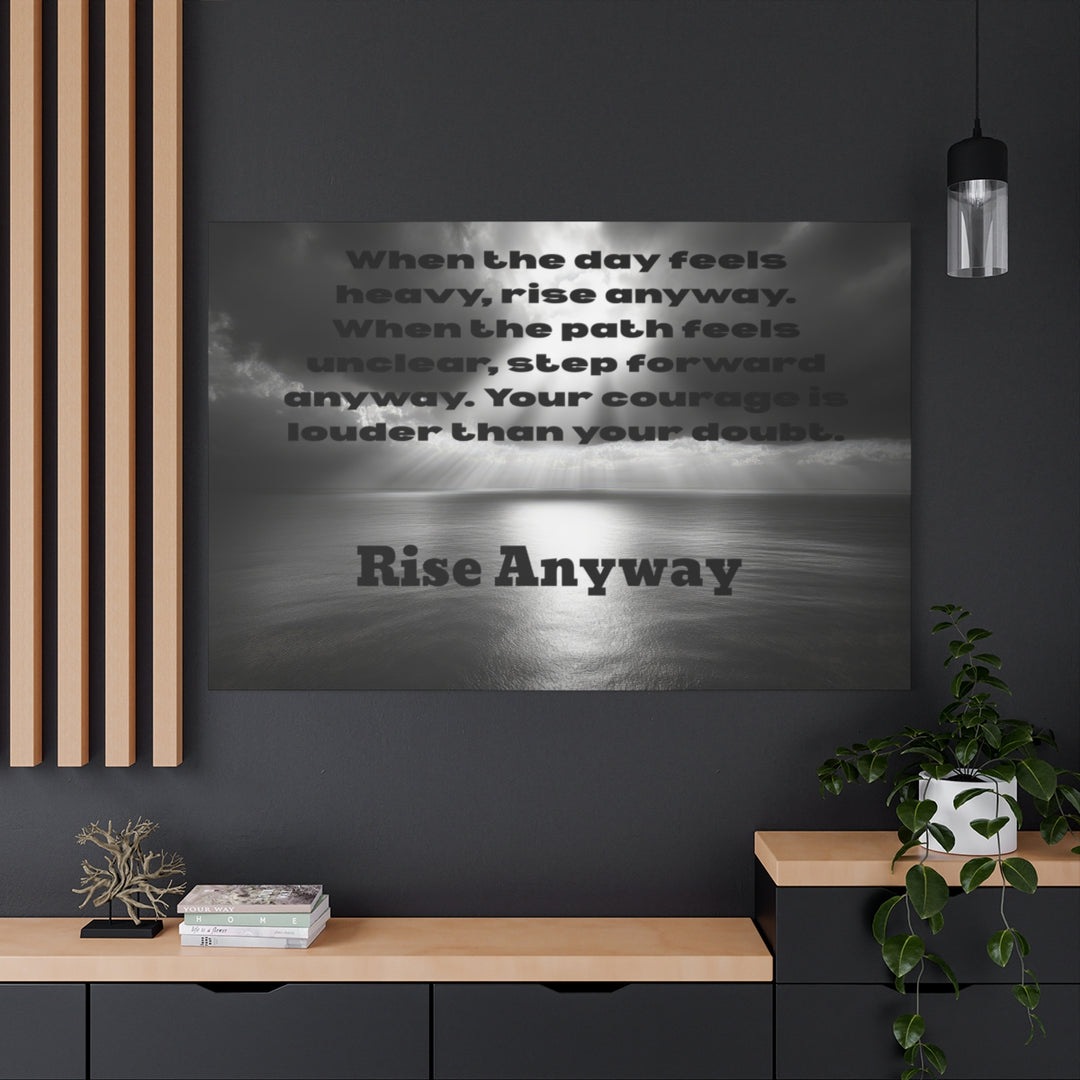 Inspirational Wall Art Canvas with Motivational Quote