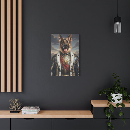 Regal Dog Canvas Art – Noble Pet Portrait