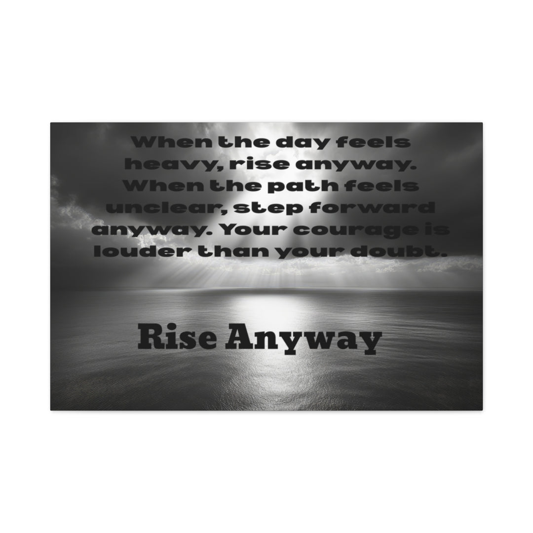 Inspirational Wall Art Canvas with Motivational Quote