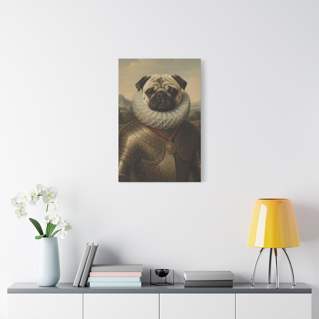 Personalized Funny Dog Art Canvas -  Renaissance Costume