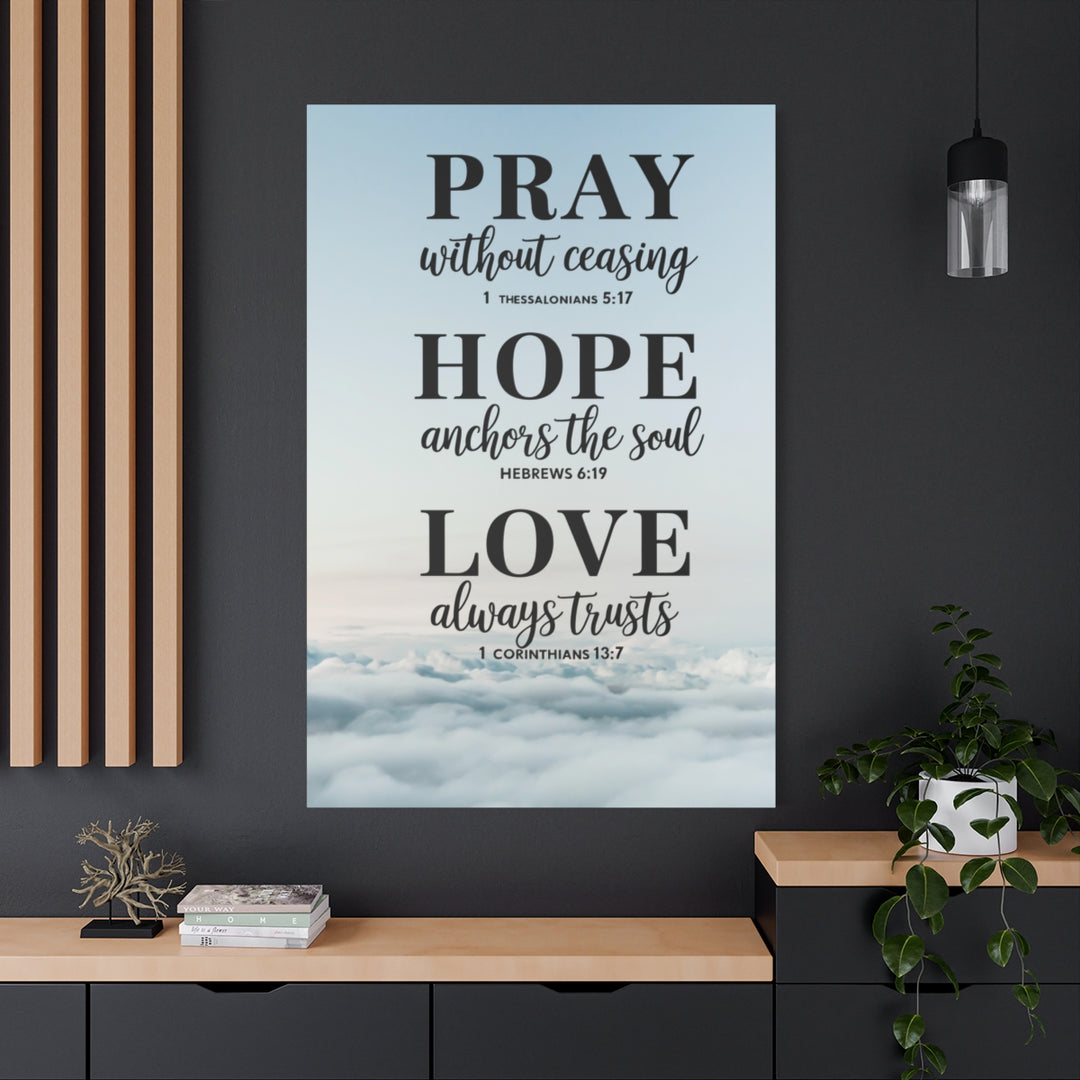 Christian Motivational Wall Art Canvas Print