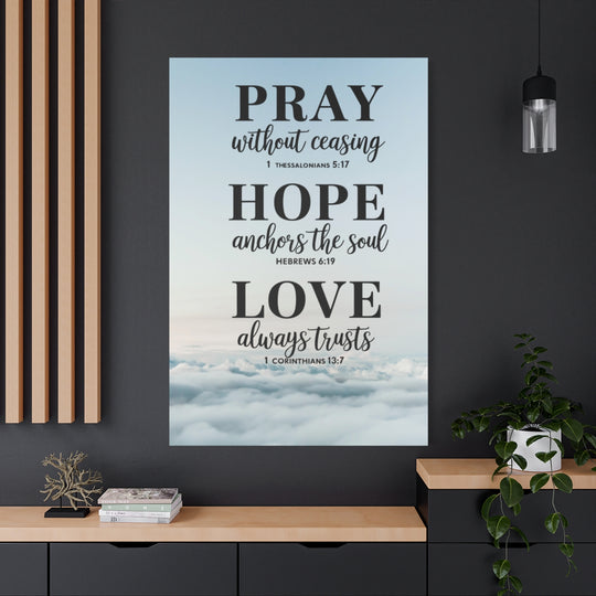 Christian Motivational Wall Art Canvas Print