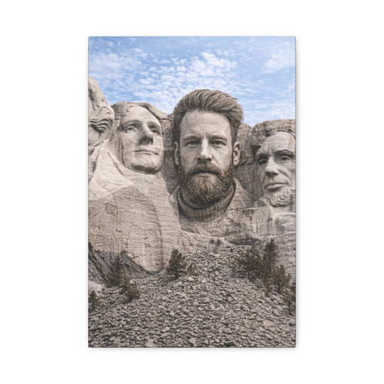 Custom Photo Canvas Print - Mount Rushmore Style Artwork