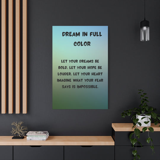 Custom Artwork Canvas - Inspirational Quote Decor