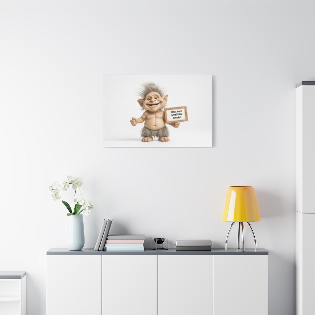 Funny Troll Art Print for Bachelor Pad