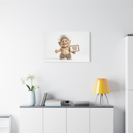 Funny Troll Art Print for Bachelor Pad