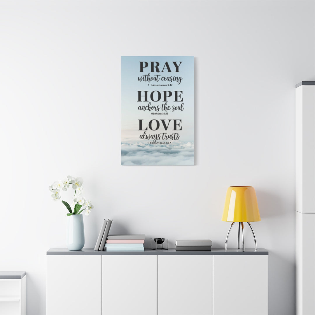 Christian Motivational Wall Art Canvas Print