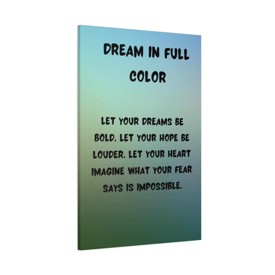 Custom Artwork Canvas - Inspirational Quote Decor