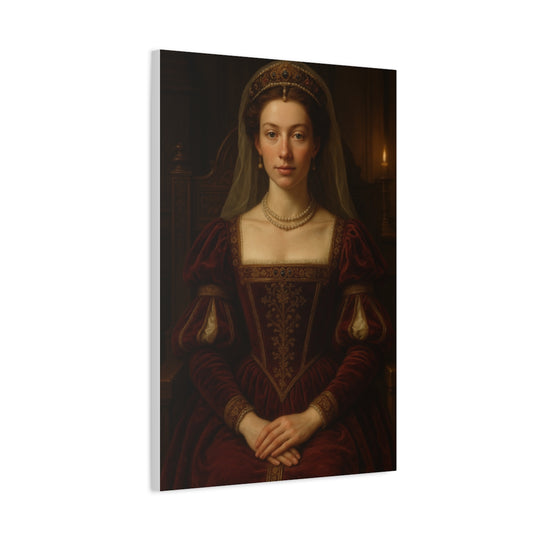 Custom Renaissance Portrait Canvas Wall Art