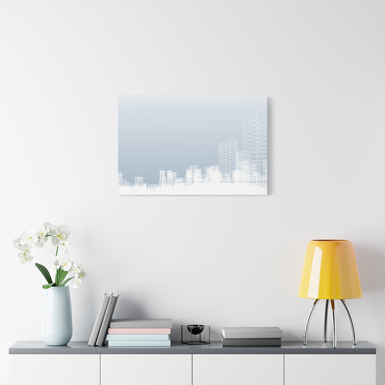 Custom Artwork Canvas Print - Modern Cityscape Wall Art