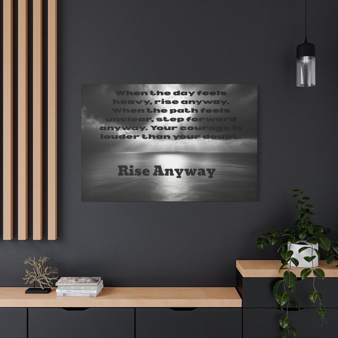 Inspirational Wall Art Canvas with Motivational Quote