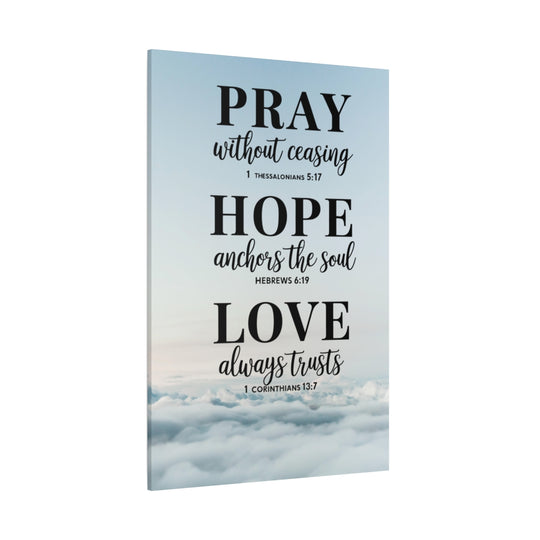 Christian Motivational Wall Art Canvas Print