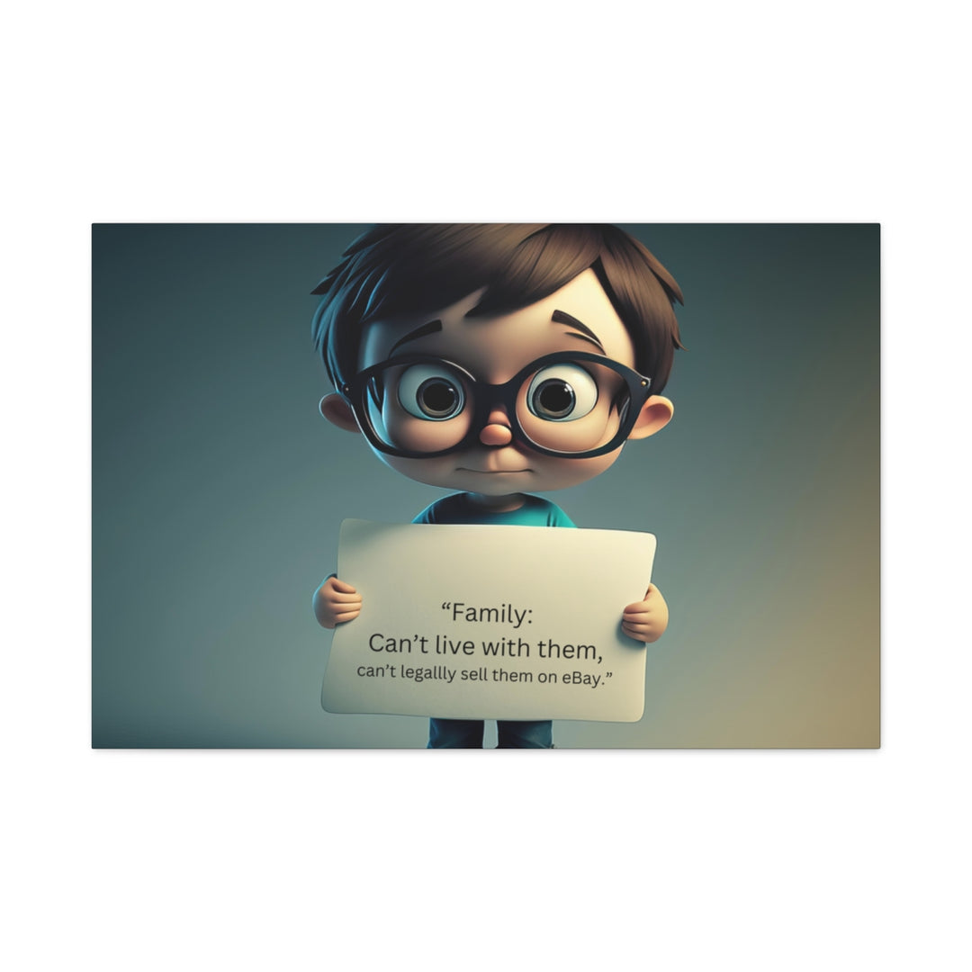 Custom Cartoon Character Canvas Print