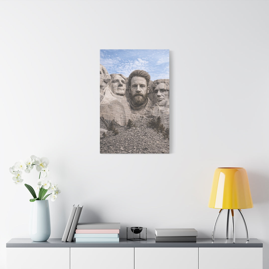 Custom Photo Canvas Print - Mount Rushmore Style Artwork