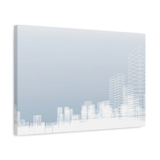 Custom Artwork Canvas Print - Modern Cityscape Wall Art
