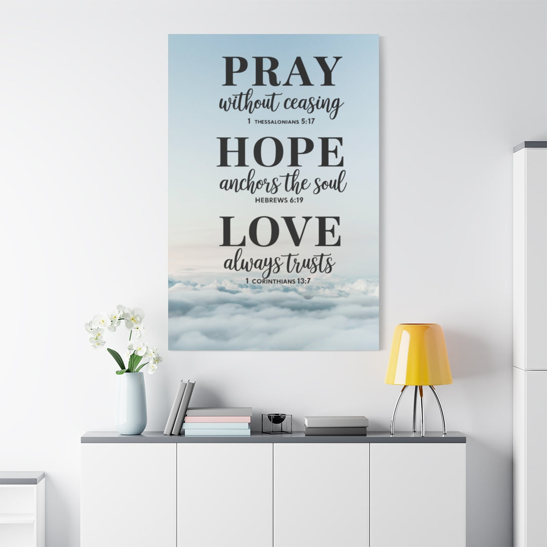 Christian Motivational Wall Art Canvas Print
