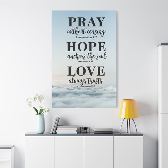 Christian Motivational Wall Art Canvas Print