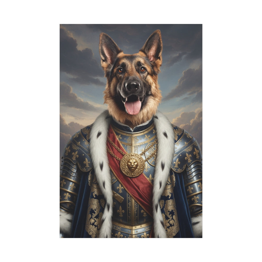 Regal Dog Canvas Art – Noble Pet Portrait