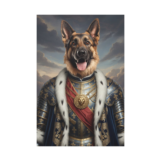 Regal Dog Canvas Art – Noble Pet Portrait