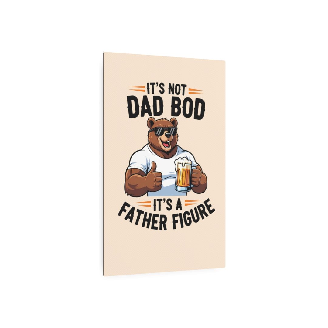 Custom Metal Sign for Dad – Funny Bear Artwork, mancave