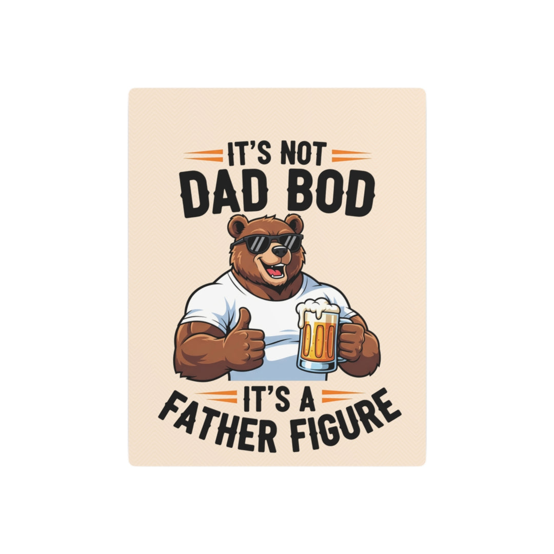 Custom Metal Sign for Dad – Funny Bear Artwork, mancave