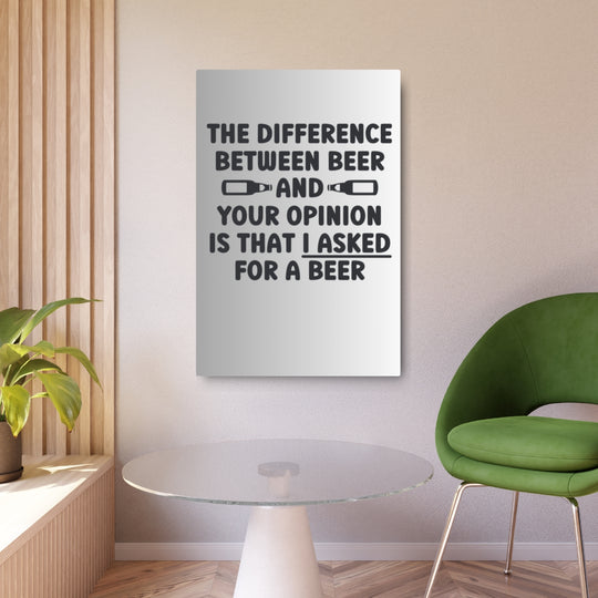 Custom Metal Wall Art - Humorous Beer Lover's Sign - Tailored Wall Expressions