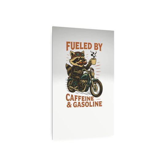 Funny Raccoon Motorcycle Metal Sign - Home Decor Gift