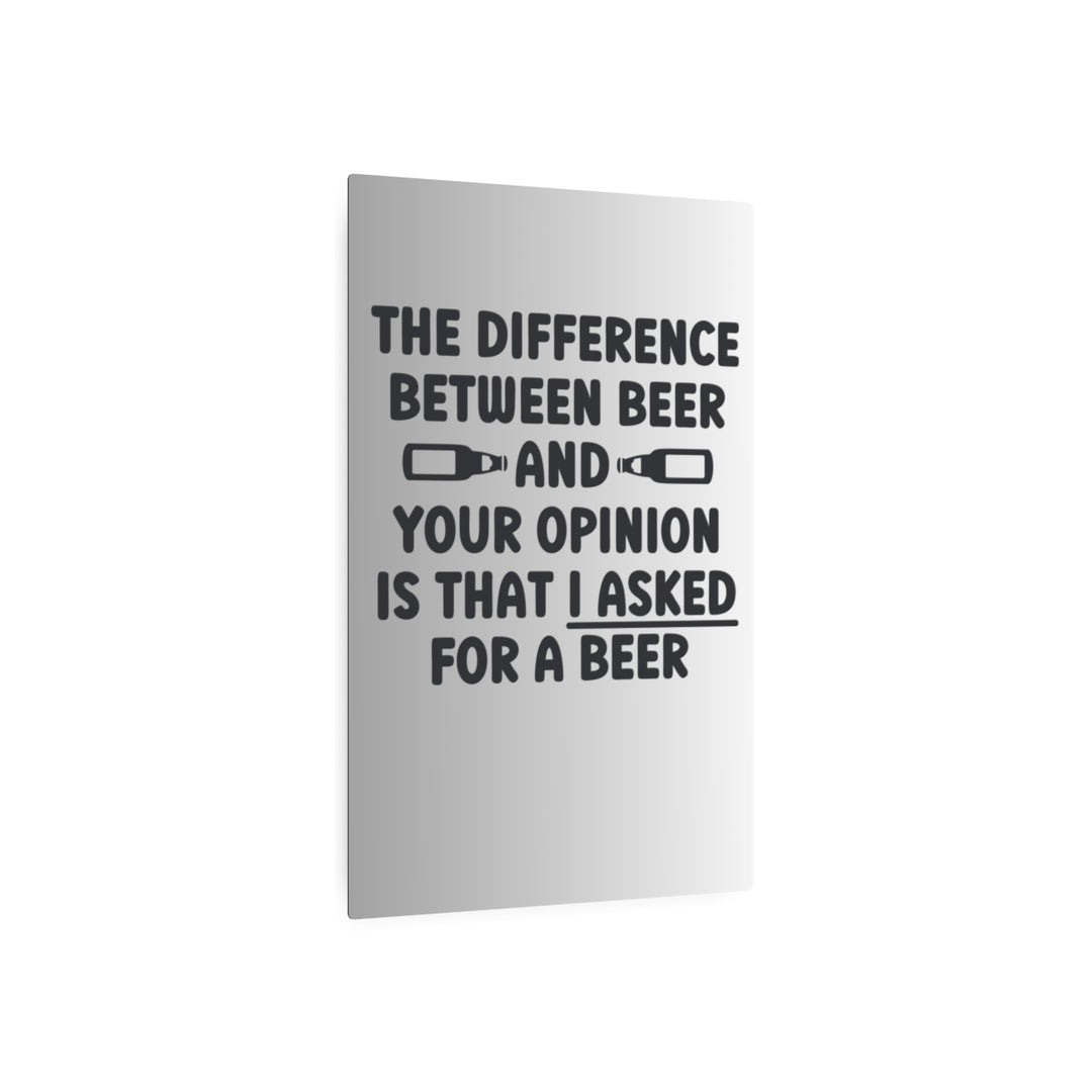 Custom Metal Wall Art - Humorous Beer Lover's Sign - Tailored Wall Expressions