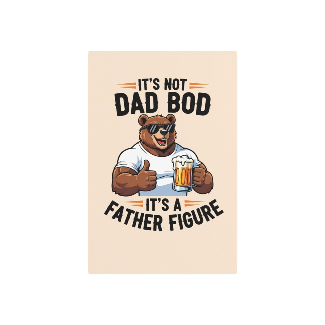 Custom Metal Sign for Dad – Funny Bear Artwork, mancave